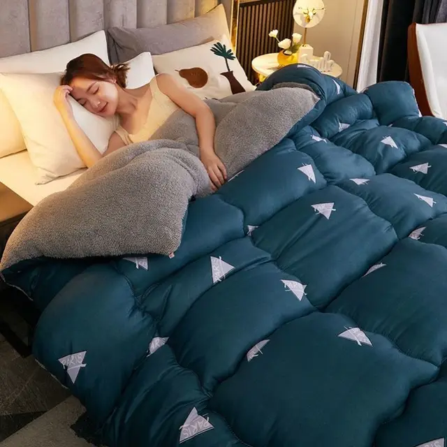 Autumn Blanket Quilt Winter Quilt Coral Wool Triangular Star - Shop at LoveMi