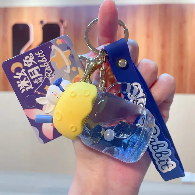 Wind Bells Star Moon Rabbit Series Floating Key Yellow Water Cup - Shop at LoveMi