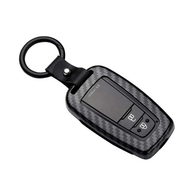 Fashion Simple Car Key Package Protection Cover Carbon Fiber Black - Shop at LoveMi