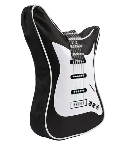 Women's Fashion Casual Guitar Shape Crossbody Bag White - Shop at LoveMi