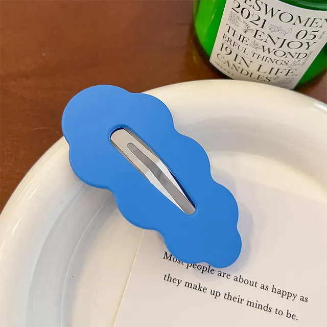 Women's Fashion Color Wave Hair Clip Dark Blue - Shop at LoveMi