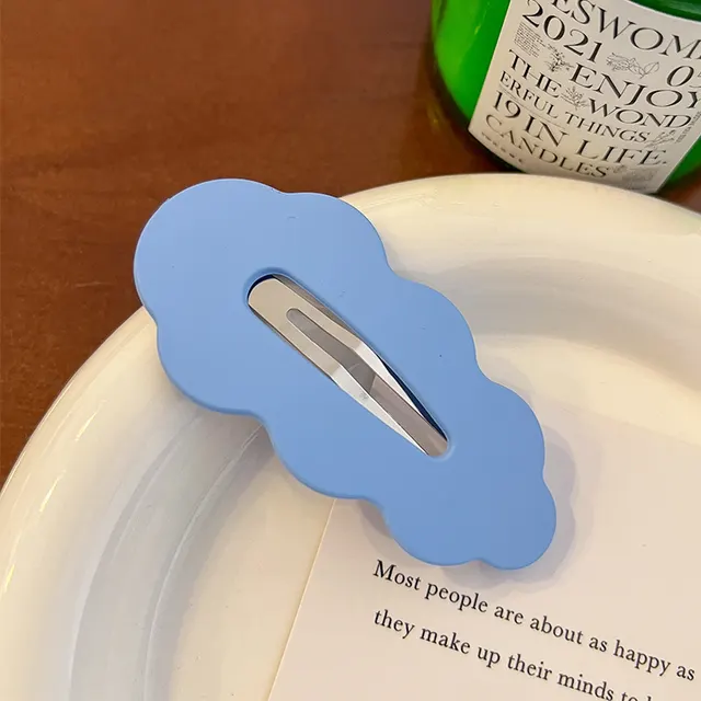 Women's Fashion Color Wave Hair Clip Sky Blue - Shop at LoveMi