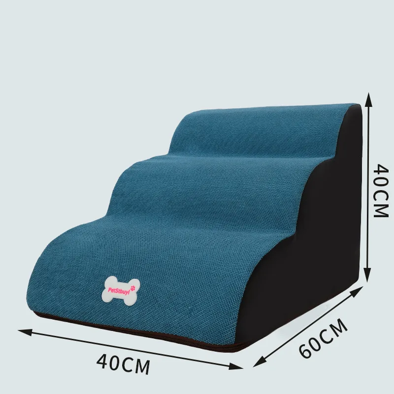 Small Dog Teddy On The Sofa To Bed Climbing Ladder Slope Model - Figure