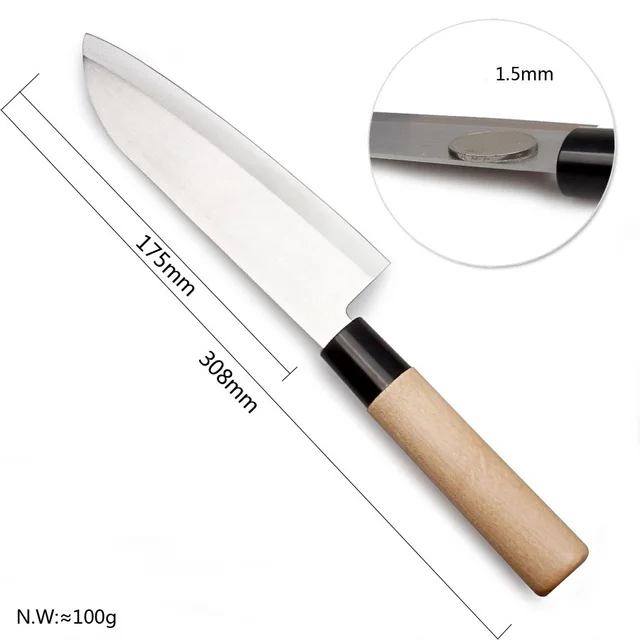 Japanese Style Chef's Knife Kitchen Knife Salmon Raw Knife Willow Blade Sashimi Knife - Chefs Knife