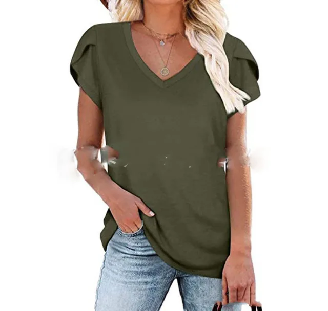 Women's Cotton Short Sleeve Shirt Pitch Green - Shop at LoveMi