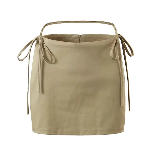 Spicy Girl Style High Waist Skirt Khaki - Shop at LoveMi