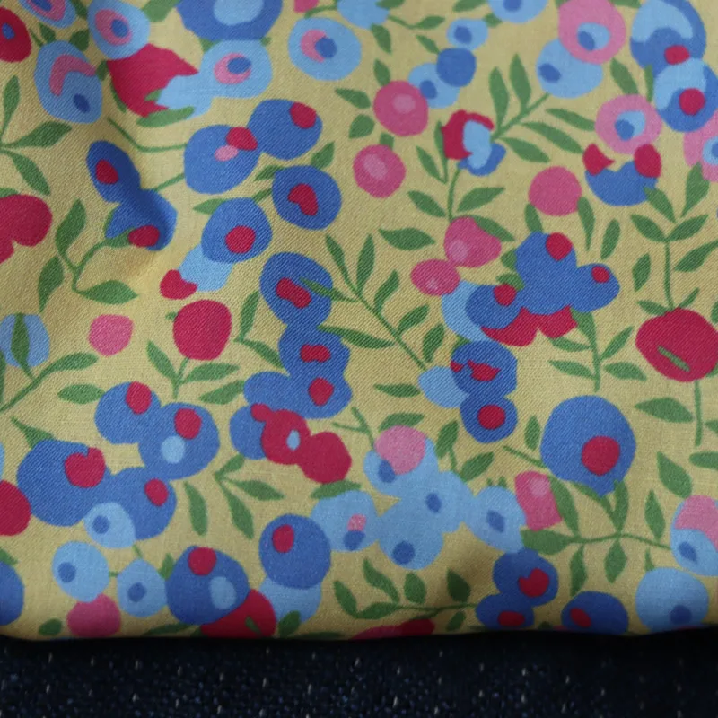 Long Cotton Printed Fabric Digital Women's Clothing Wiltshire Yellow Berry 1M - Shop at LoveMi