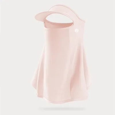 Women's Sports Riding Outdoor Summer Ice Silk Sunscreen Mask Pink Brim - Shop at LoveMi