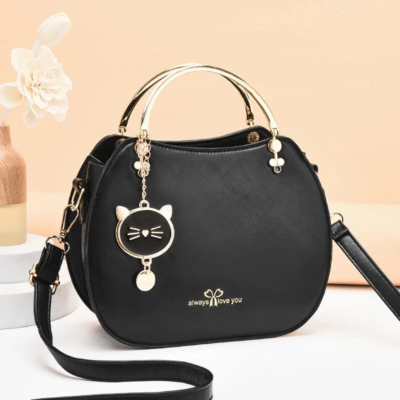 Women's Fashion Simple Girl Style Shell Bag Black - Shop at LoveMi