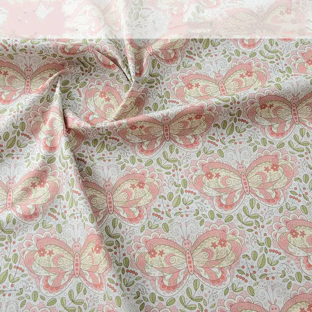 Cotton Digital Printed Fabric Summer Soft Sunscreen Handmade Butterfly - Shop at LoveMi