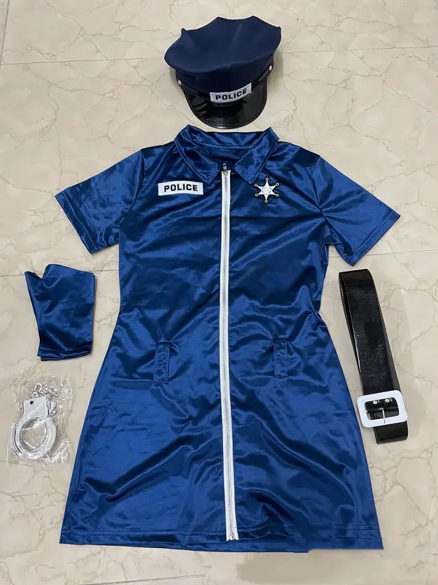 Bar Stage Performance Policewoman Uniform Blue - Shop at LoveMi