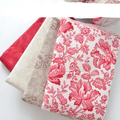 Cotton Cloth Clothes Bag Garden Floral Printing Fabric 45Cm Square Cloth Set - Shop at LoveMi