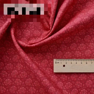 Cotton Cloth Clothes Bag Garden Floral Printing Fabric Red8 - Shop at LoveMi