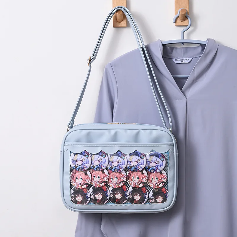 Japanese Girl Jk Handbag Cute Student Bump Color One Shoulder Blue - Shop at LoveMi
