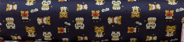 Cartoon Panda And Tiger Cotton Twill 6Style - Shop at LoveMi