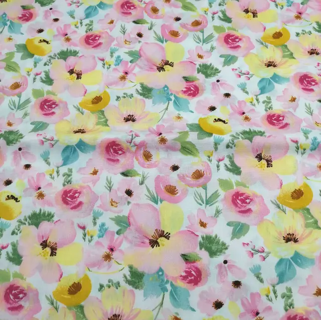 Cotton Twill Printed Cloth DIY Handmade Patchwork Floral Cloth Cotton Bedding Fabric 28 - Shop at LoveMi