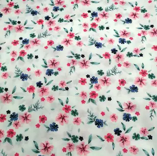 Cotton Twill Printed Cloth DIY Handmade Patchwork Floral Cloth Cotton Bedding Fabric - 31