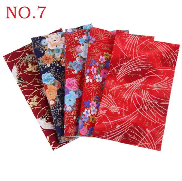 Diy Handmade Patchwork Group Pure Cotton Thickened Cotton Hemp Printed Fabric No.7Style - Shop at LoveMi