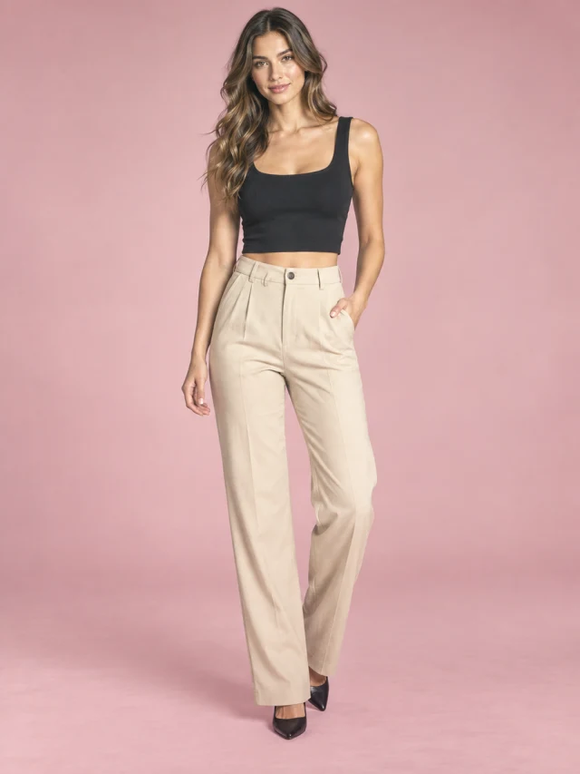 Knitted Tight fitting Square neck Shirt With Chest Bottom Black - Shop at LoveMi