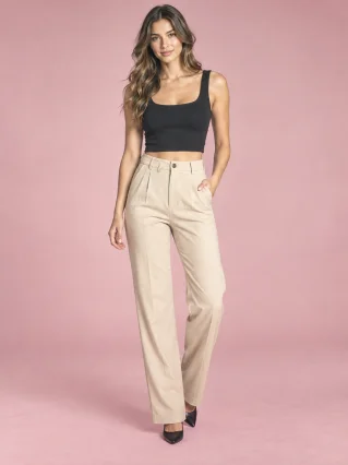 Knitted Tight-fitting Square-neck Shirt With Chest Bottom - Black