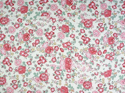 Plant Flower Small Clear Floral Twill Cotton Fabric 2 Style - Shop at LoveMi
