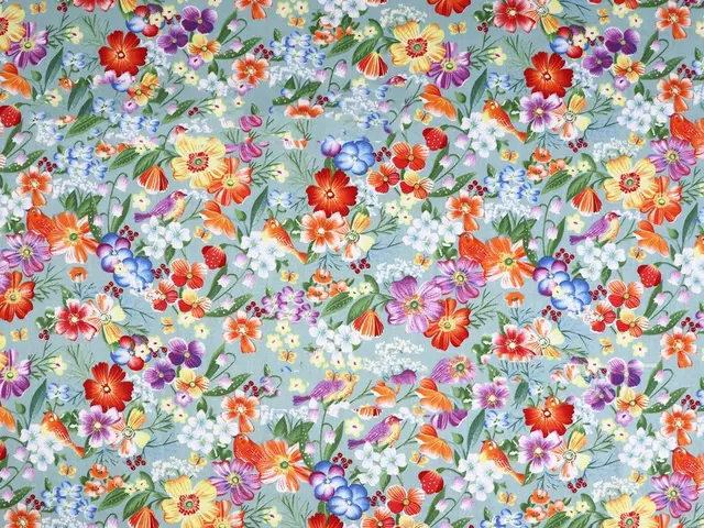 Plant Flower Small Clear Floral Twill Cotton Fabric 5 Style - Shop at LoveMi