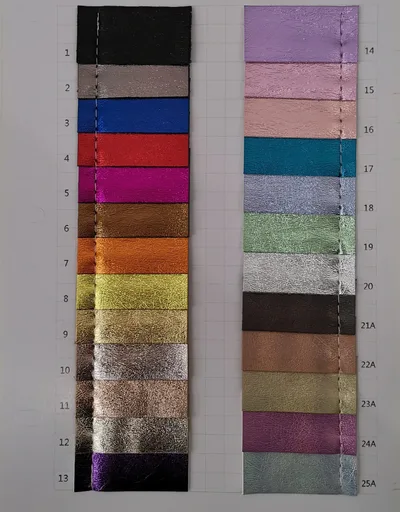 New Simulation Metal Film PU Environmental Protection Leather 9Color - Shop at LoveMi