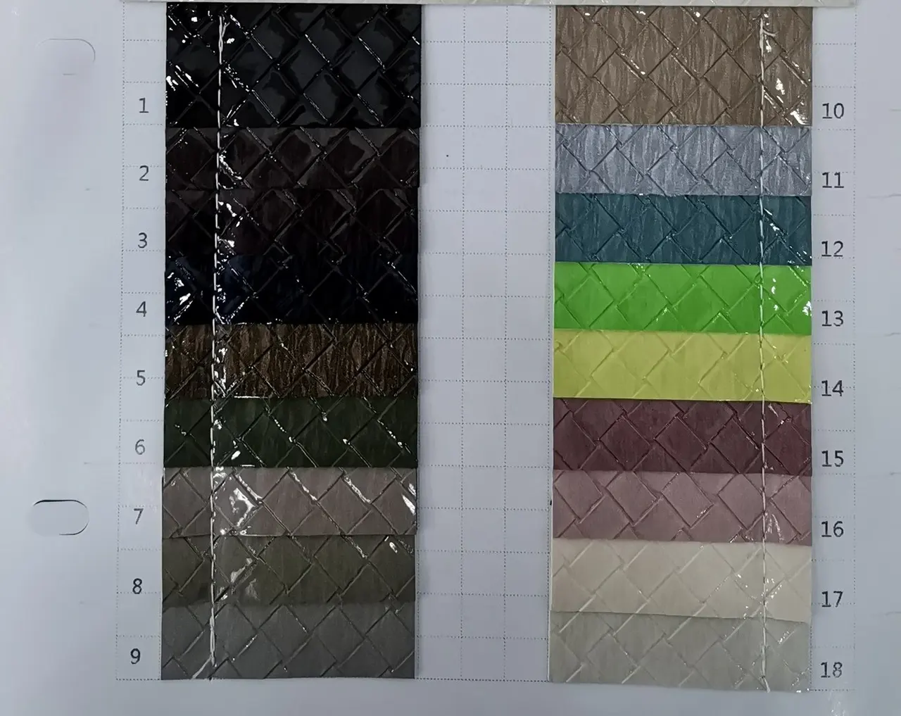 New Pearlescent Braided PU Packaging Leather - 16Color - View 1