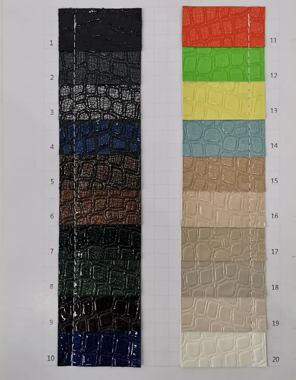 Highlighter Embossed Film Crocodile Pu Bright Leather Handbag - 19Color