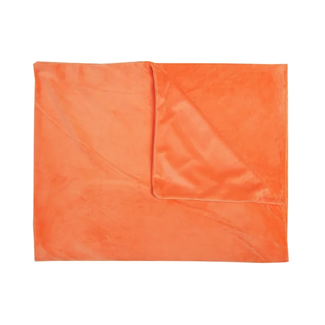Solid Color Equal Length Rectangular Soft Comfortable Bedroom Living Room Sofa Pillow Case Orange - Shop at LoveMi