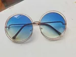 Gold Frame Blue Pink Yellow