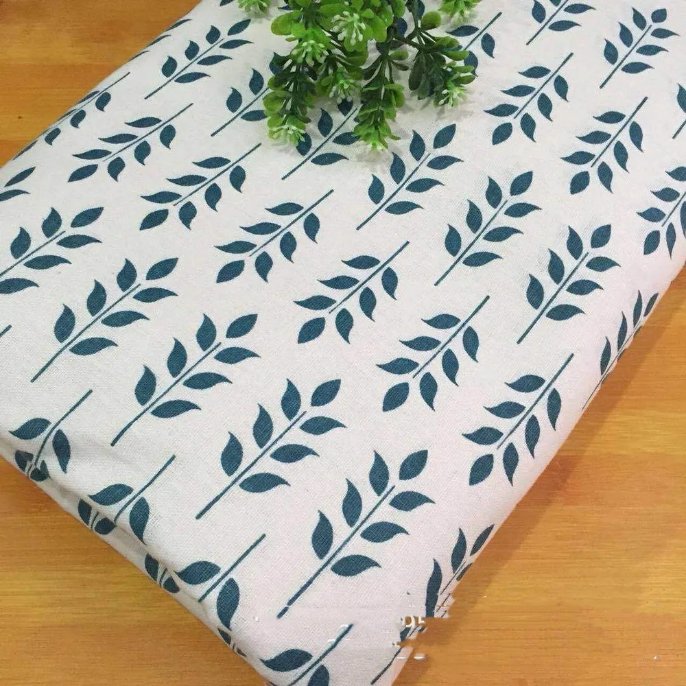 Fabric Linen Printed Grey Cloth Background Artifact Luggage Sky Blue - Shop at LoveMi