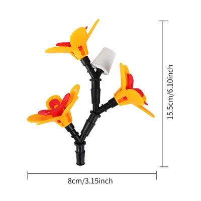 Outdoor Garden Courtyard Wine Bottle Bird Landscape Decoration Bird Feeder Three Heads - Shop at LoveMi
