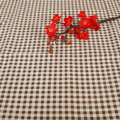 Stall Tablecloth Mat Linen Curtain Cotton Hemp Material Coffee Lattice - Shop at LoveMi