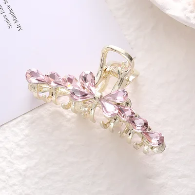Light Luxury Medium Size Grip Female Crystal Elegant Fashion Pink - Shop at LoveMi