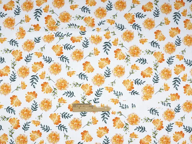 Plant Flowers Small Clear Floral Cotton Fabric - Shop at LoveMi
