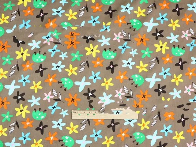 Plant Flowers Small Clear Floral Cotton Fabric J - Shop at LoveMi