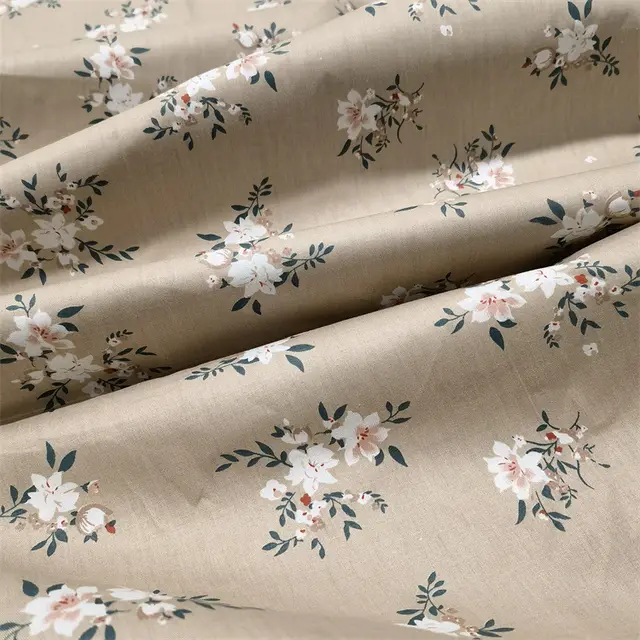 Large Flower Peony Rose Cotton Twill Cloth Bed Dress Home Clothes Fabric 2 Style - Shop at LoveMi