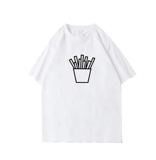 Leisure Printed Parent-child Clothes Summer Clothes Pure Cotton - 1White
