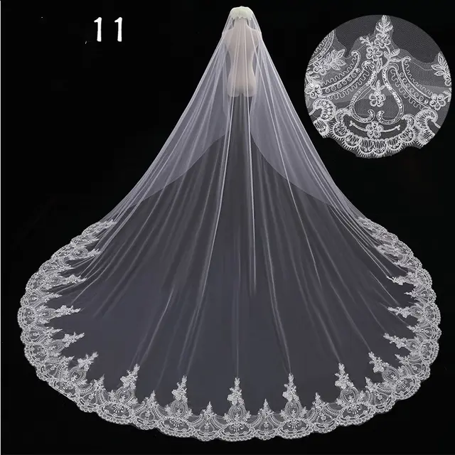 Bridal Wedding Dress Long Tail Luxury Super Fairy Wedding Veil 11 Style - Shop at LoveMi