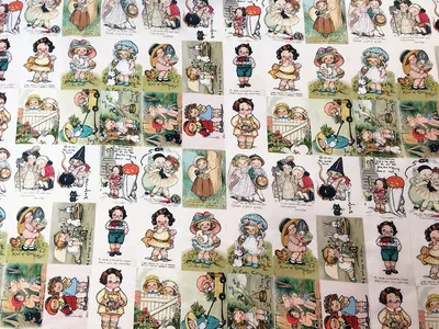 Tomato Soup Doll Cartoon Digital Printed Cotton Children's Dress Diy Handmade Patchwork Shoulder Bag Medieval Nude - Shop at LoveMi