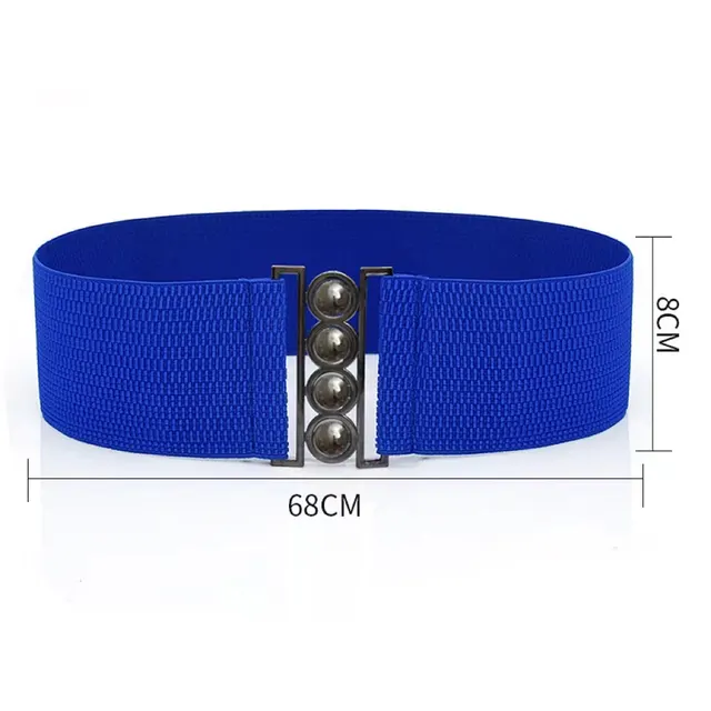 Women's Skirt Dress Belt Women's Belt Elastic Wide Belt Blue - Shop at LoveMi