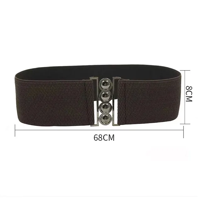 Women's Skirt Dress Belt Women's Belt Elastic Wide Belt Coffee - Shop at LoveMi