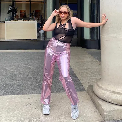 New Fashion High waist Casual Pants Pink - Shop at LoveMi