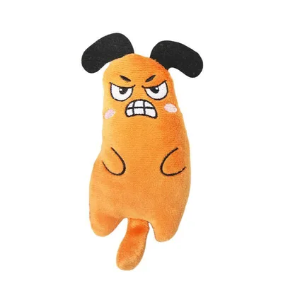 Cat Pet Plush Embroidered Mint Toys Orange - Shop at LoveMi