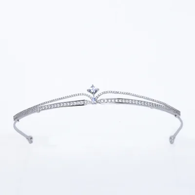 Fashion Korean Simple Princess Birthday Crown Silver - Shop at LoveMi