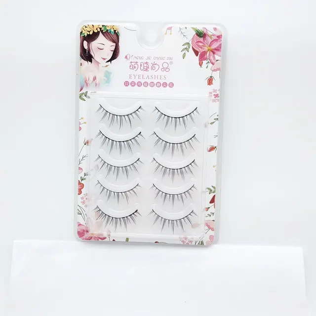 Five Pairs Of Grinding Pointed False Eyelashes Three dimensional Five Pairs Of Eyelashes A01 - Shop at LoveMi