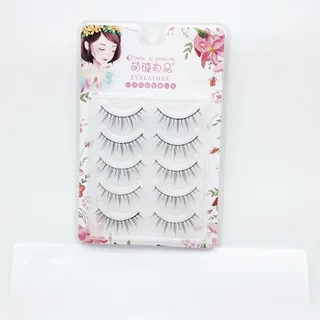 Five Pairs Of Grinding Pointed False Eyelashes Three-dimensional - Five Pairs Of Eyelashes A01
