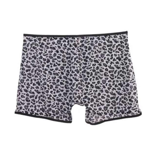 Sexy High Elastic Men's Underwear Grey Leopard Print - Shop at LoveMi