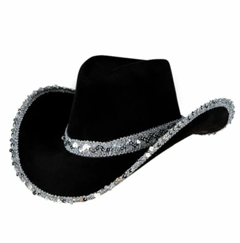Double Sided Sequin Fashion Denim Hat Black - Shop at LoveMi